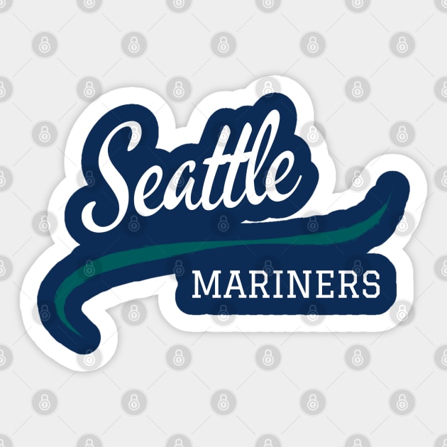 Mariners Retro Sticker by CityTeeDesigns